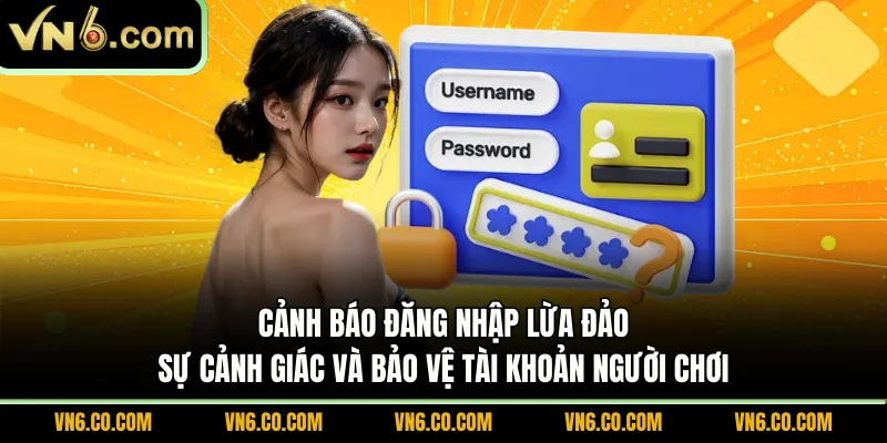 Cảnh báo đăng nhập lừa đảo, sự cảnh giác và bảo vệ tài khoản người chơi