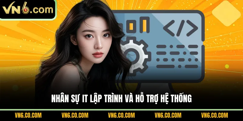 Nhân sự IT lập trình và hỗ trợ hệ thống